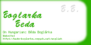 boglarka beda business card